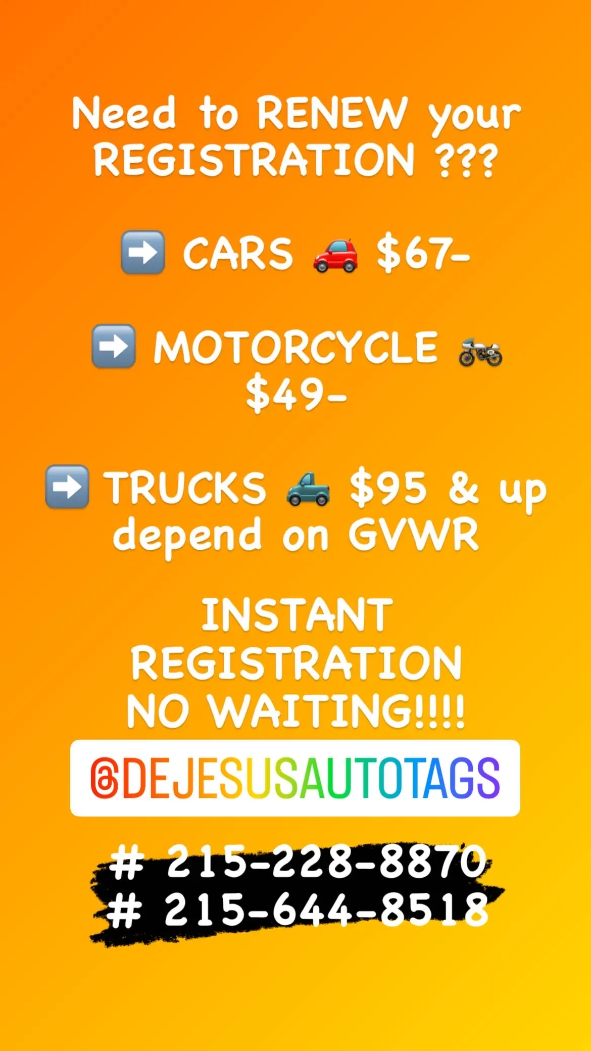 De Jesus Auto Tags