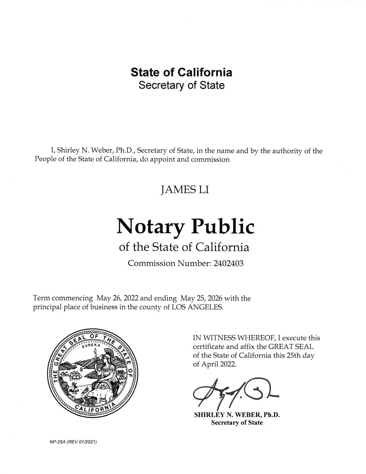 James Li Notary & Realtor