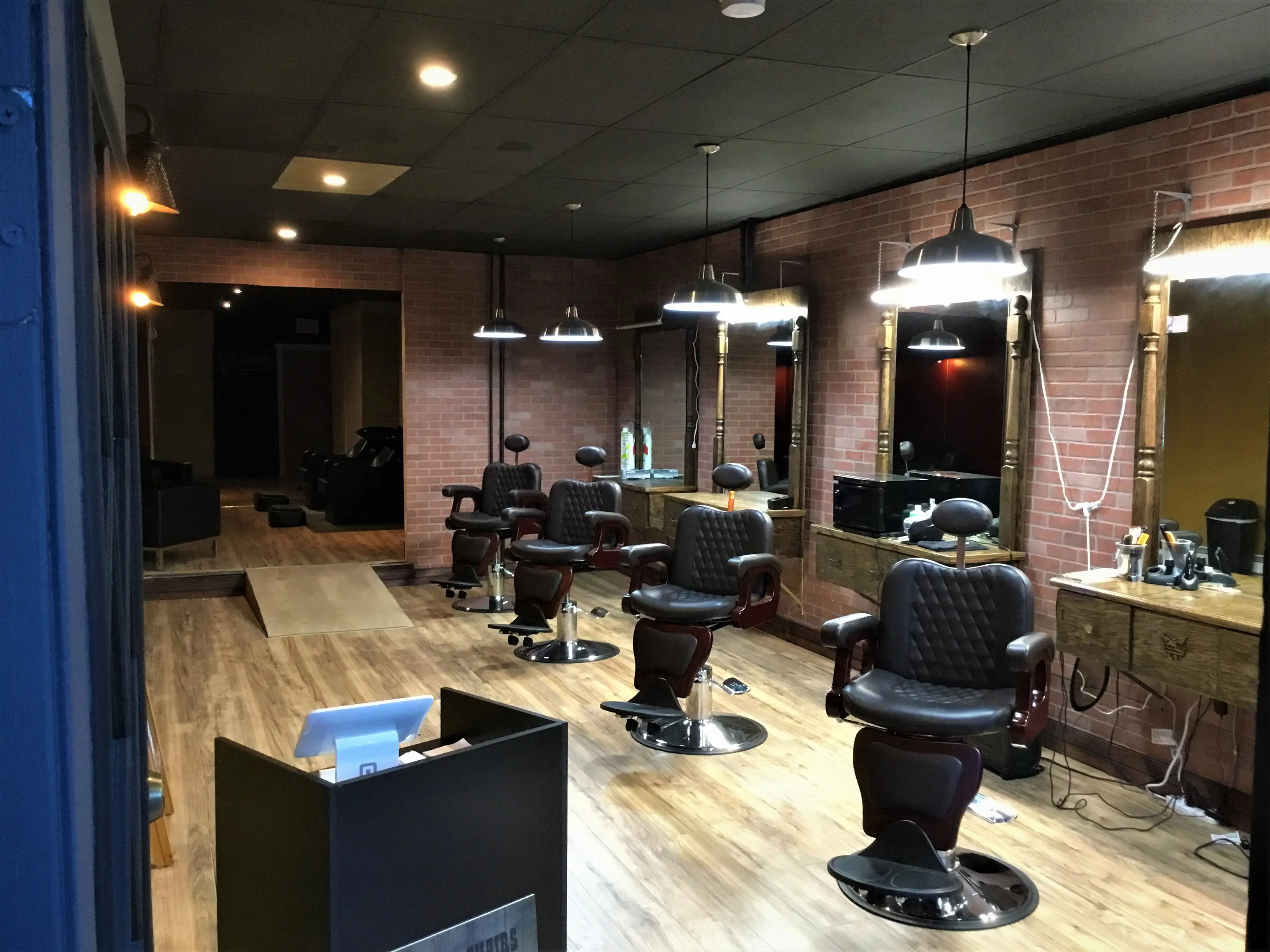 Spinning Chairs Barber Shop
