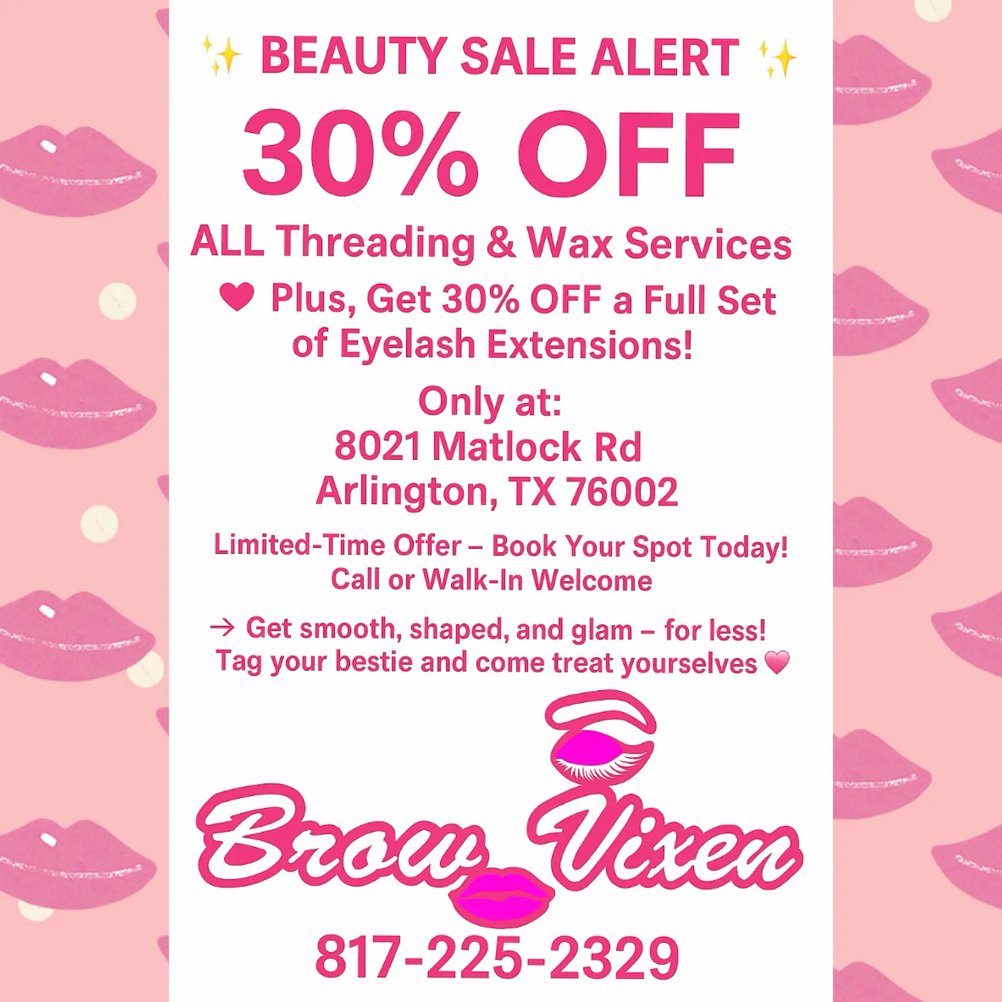 Brow Vixen Threading and Lash Salon Mansfield