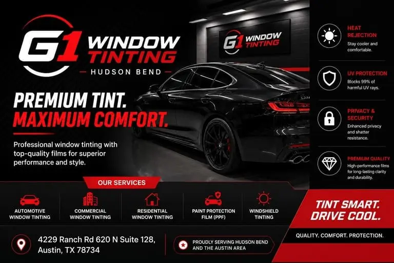 G1 Window Tinting - Hudson Bend