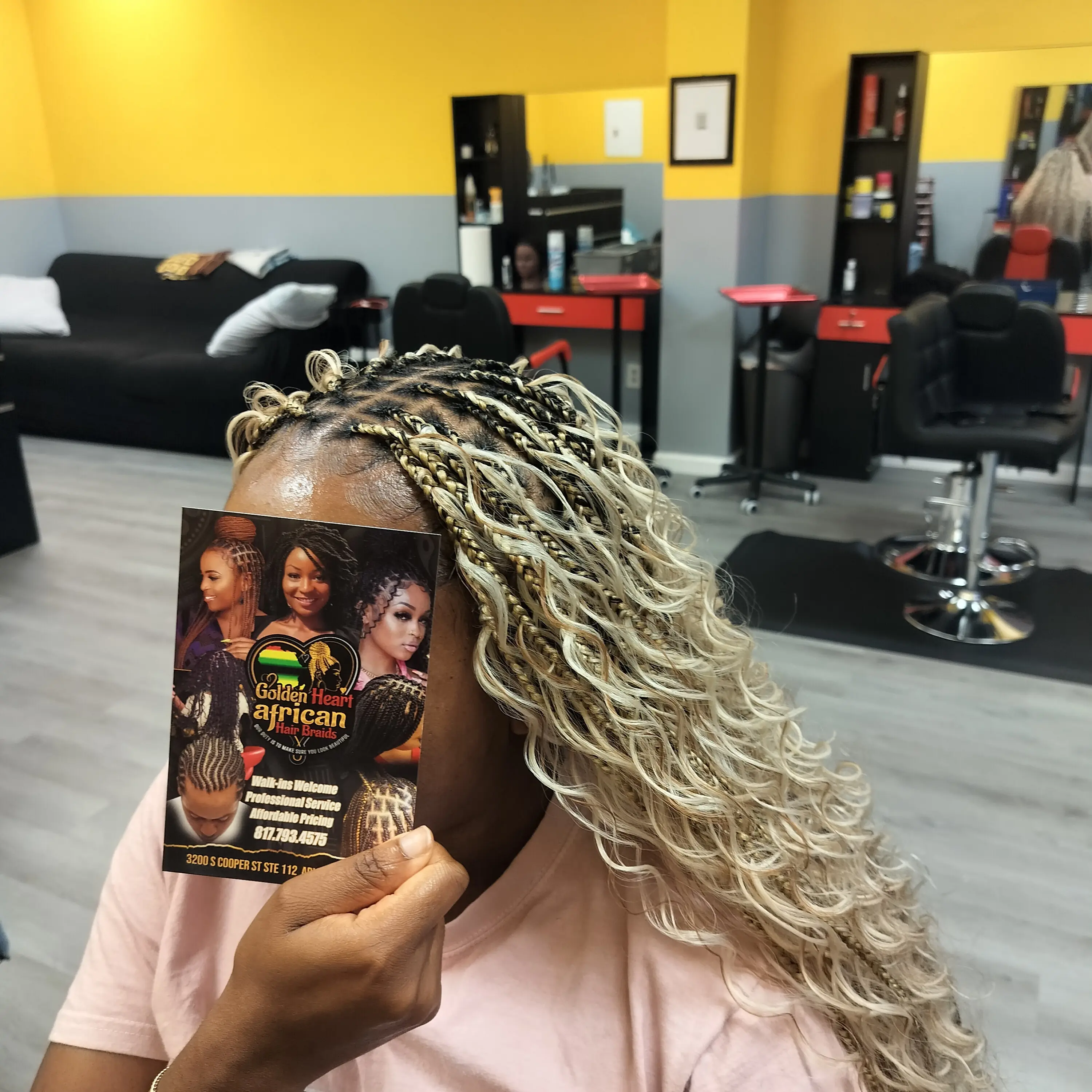 Golden Heart African Hair Braids