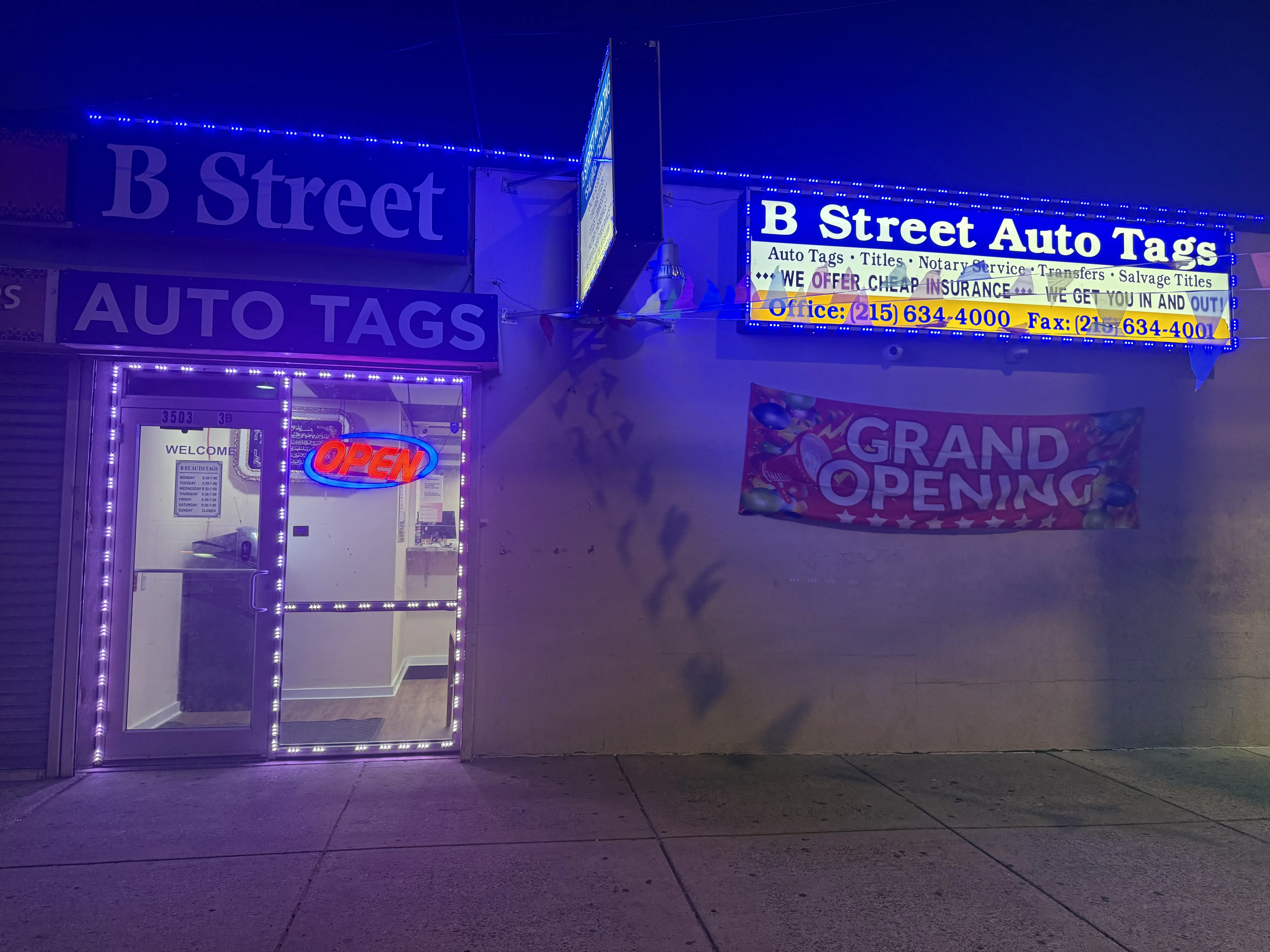 B STREET AUTO TAGS