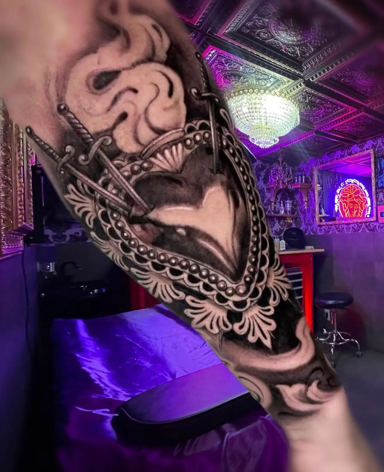 Blood and Gold Tattoo Piercing