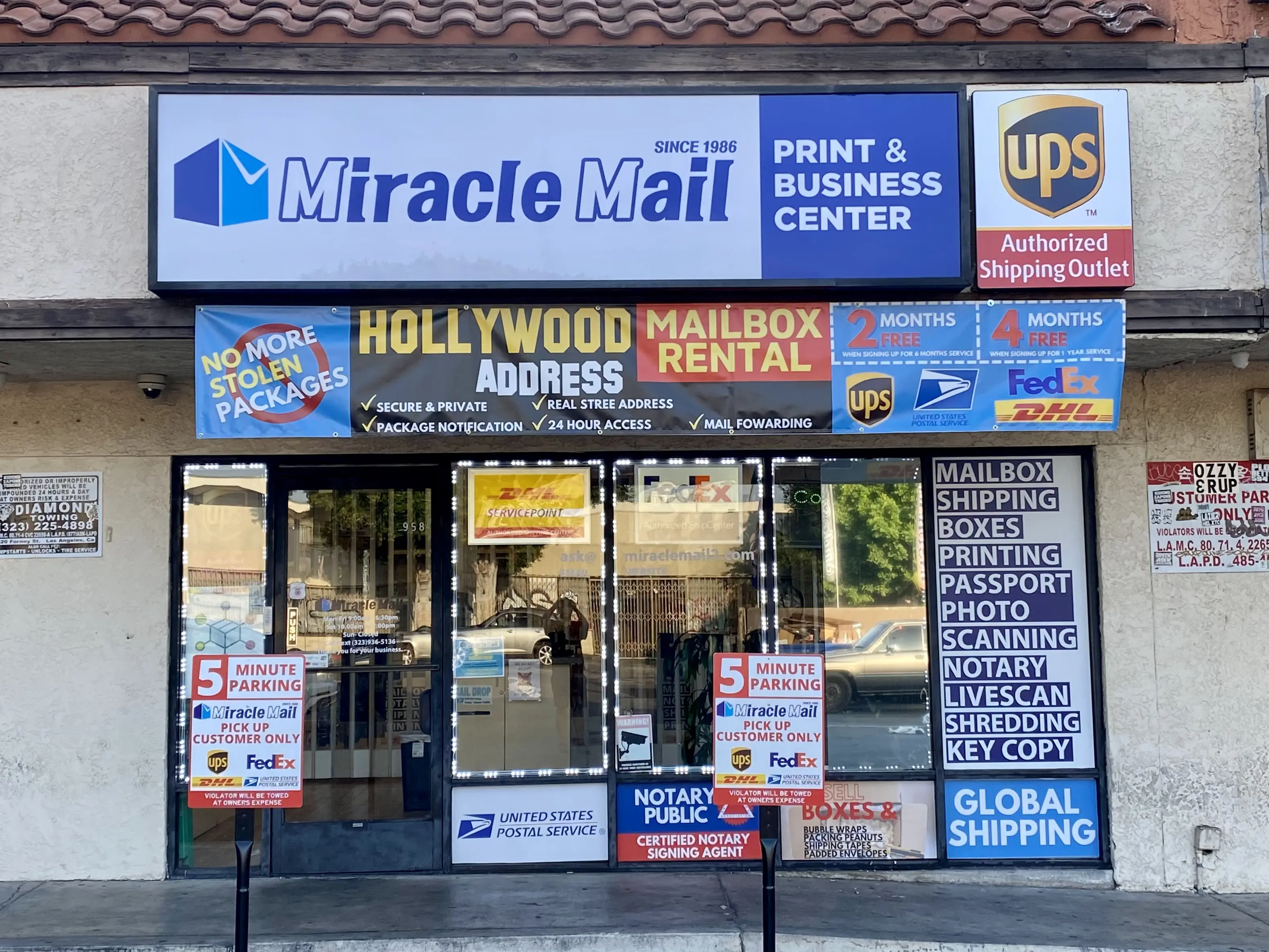 Miracle Mail Print and Business Center - UPS, FEDEX, USPS, DHL
