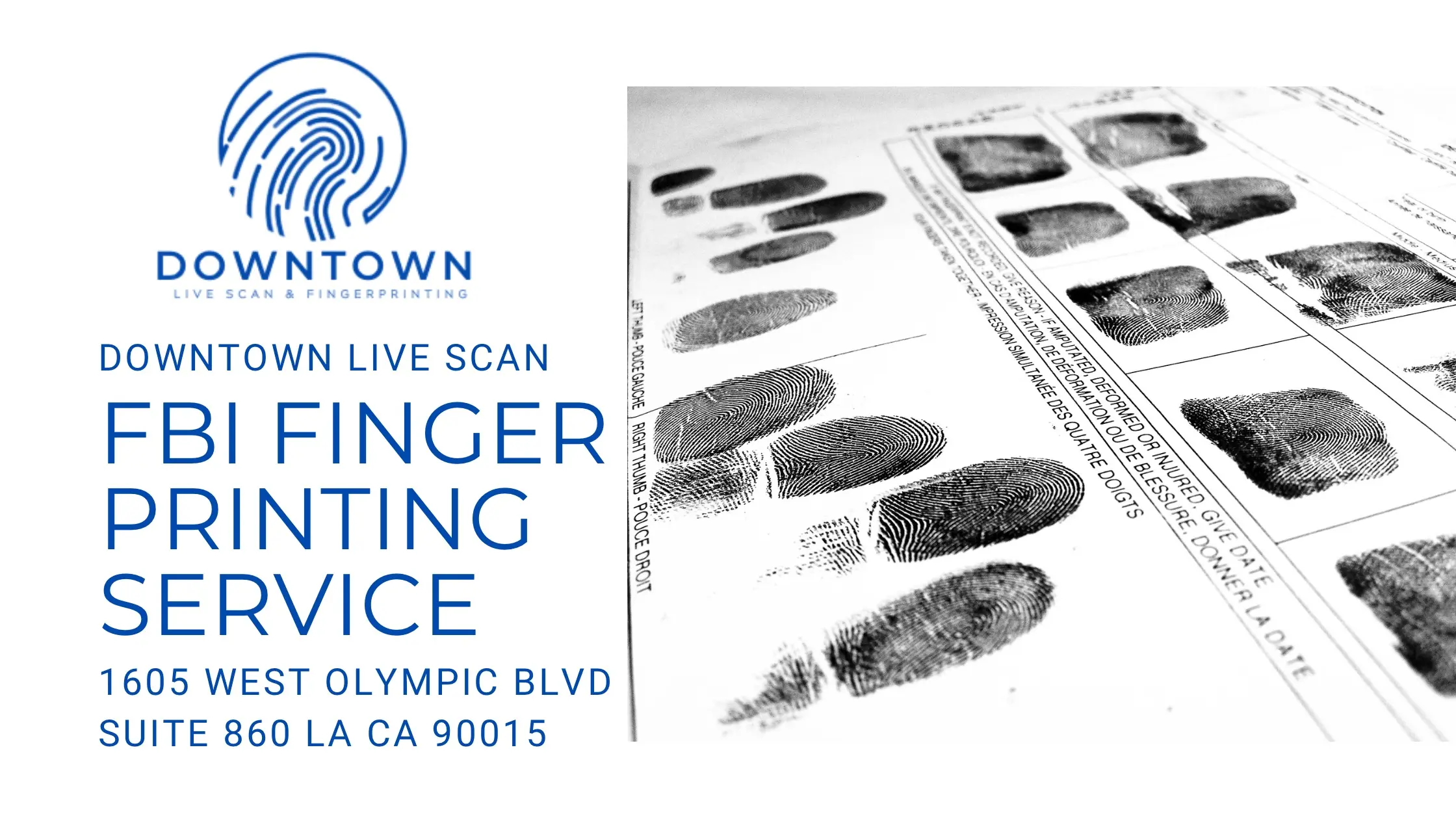 Downtown live scan fingerprinting