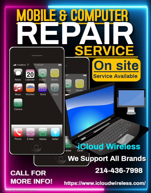 iCloudwireless ( Phone Repair/Print Shop )