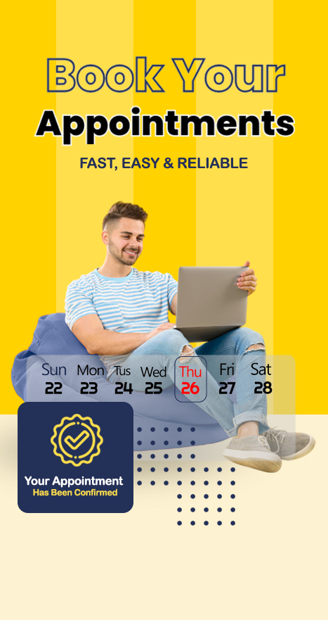 Create a Zipappointments account to book appointments online